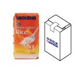 अनाजको लागि शीर्ष लेबलिंगको साथ समतल तल्लो झोला