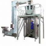 स्वचालित कफी बीन प्याकेजि machine्ग मिसिन (degassing भल्भ संग क्वाड सील बैग)